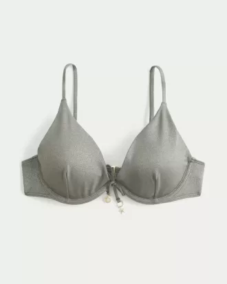 Top de bikini cu sârmă strălucitor