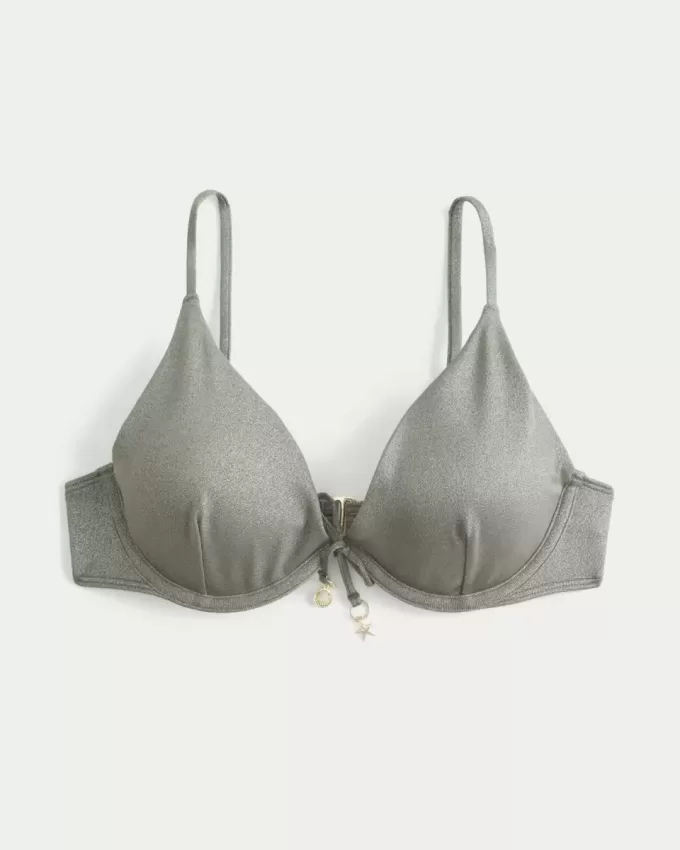 Top de bikini cu sârmă strălucitor Top de bikini cu sârmă strălucitor