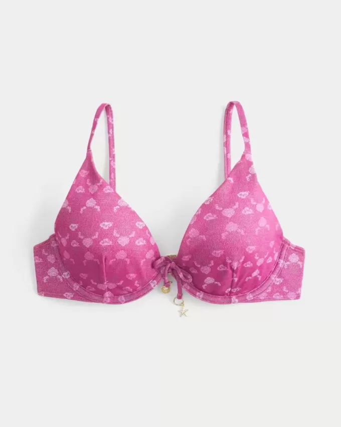 Top de bikini cu sârmă strălucitor Top de bikini cu sârmă strălucitor