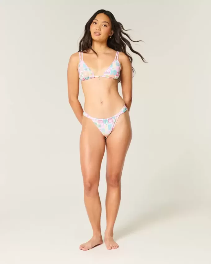 Top de bikini triunghi cu bretele duble Top de bikini triunghi cu bretele duble
