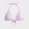 Top de bikini triunghi cu cusături brodate Top de bikini triunghi cu cusături brodate