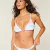 Top de bikini triunghi cu farmec peste umeri Top de bikini triunghi cu farmec peste umeri