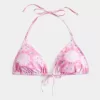 Top de bikini triunghi cu Halter Vacanță de primăvară Top de bikini triunghi cu Halter Vacanță de primăvară