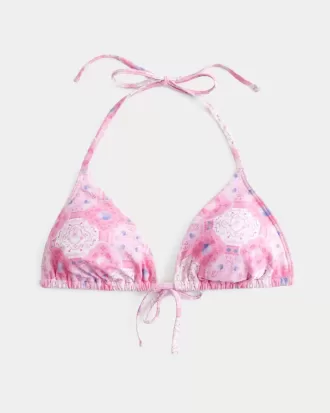 Top de bikini triunghi cu Halter Vacanță de primăvară