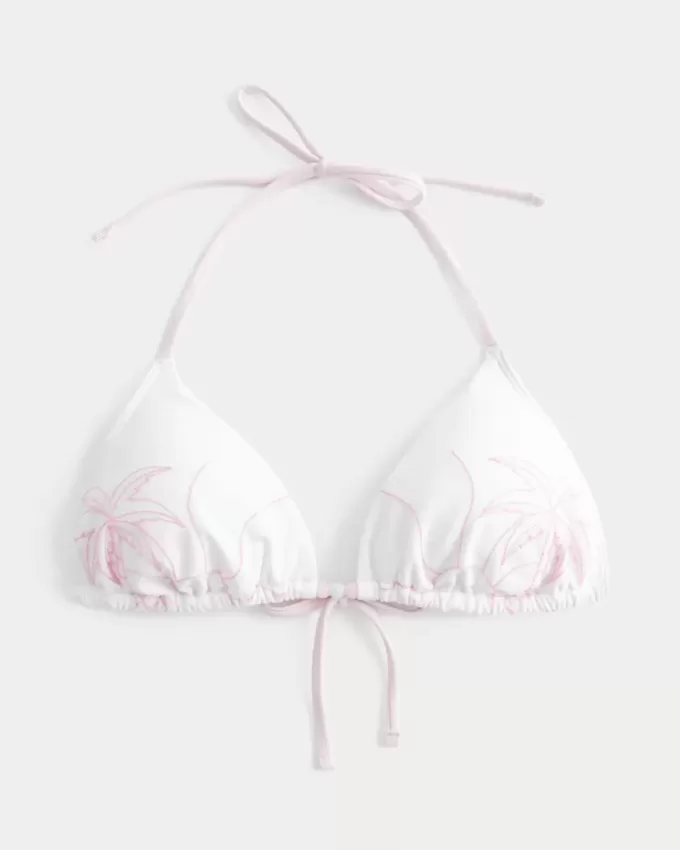 Top de bikini triunghi cu Halter Vacanță de primăvară Top de bikini triunghi cu Halter Vacanță de primăvară