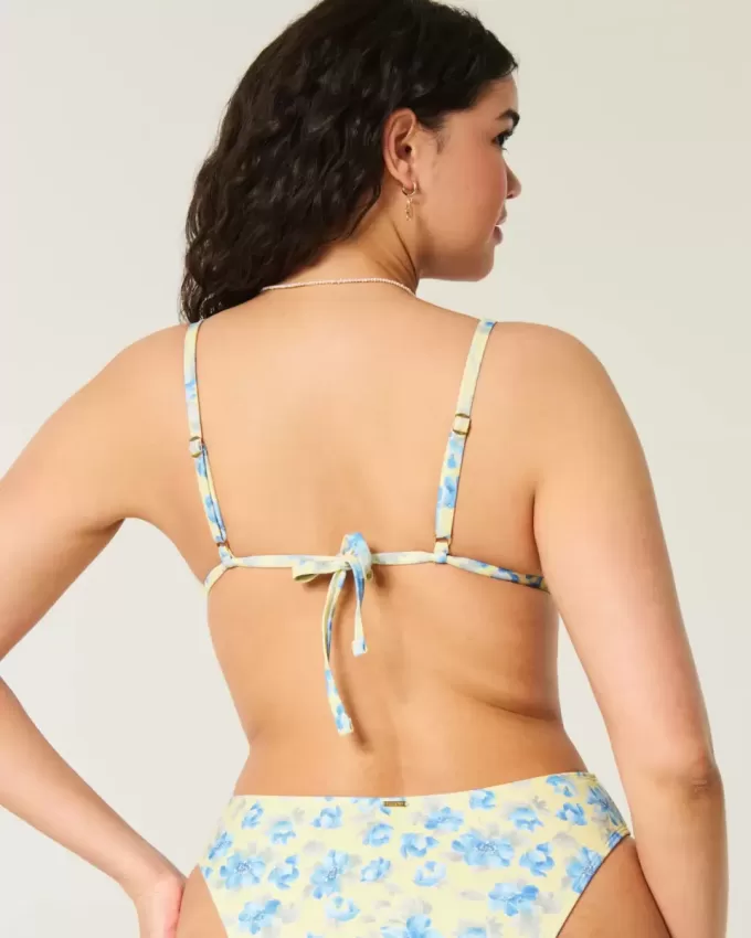 Top de bikini triunghi cu volane Top de bikini triunghi cu volane