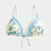 Top de bikini triunghi cu volane Top de bikini triunghi cu volane