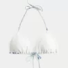 Top de bikini triunghi în stil croșetat