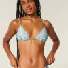 Top de bikini triunghi ornamentat Top de bikini triunghi ornamentat