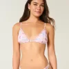 Top de bikini triunghi ornamentat Top de bikini triunghi ornamentat