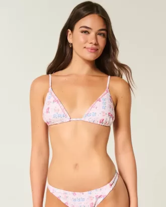 Top de bikini triunghi ornamentat