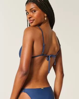 Top de bikini triunghi ornamentat