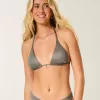 Top de bikini triunghi Shimmer