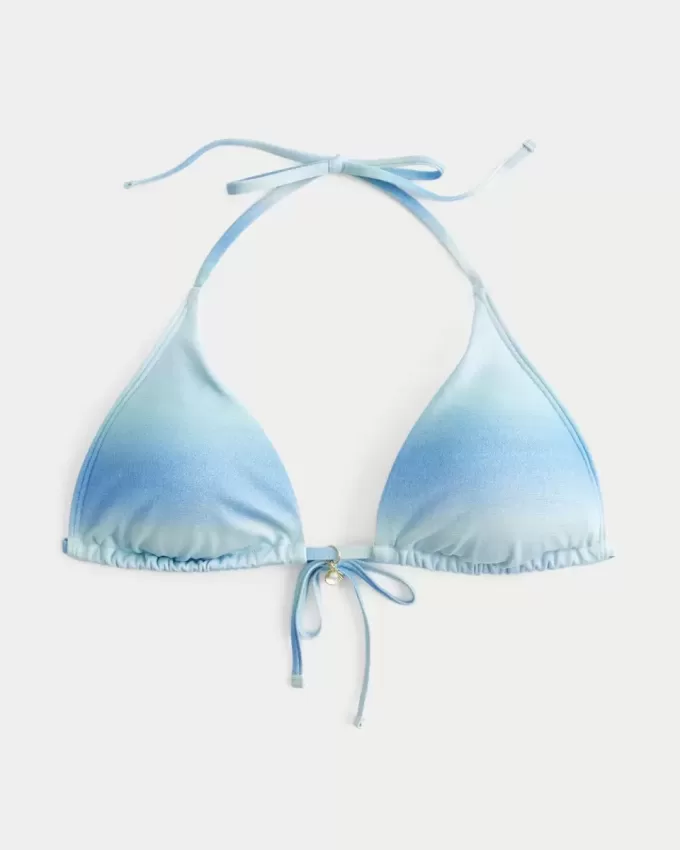 Top de bikini triunghi Shimmer