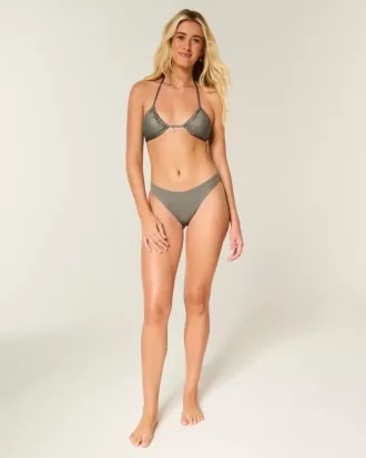 Top de bikini triunghi Shimmer