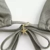 Top de bikini triunghi Shimmer