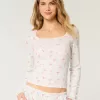 Top de pijama confortabil cu model Berry Top de pijama confortabil cu model Berry