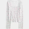 Top de pijama confortabil cu model Berry Top de pijama confortabil cu model Berry