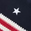 Top Halter în stil croșetat cu model steag american Top Halter în stil croșetat cu model steag american