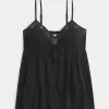 Top pentru babydoll Crinkle Shine Flyaway Top pentru babydoll Crinkle Shine Flyaway