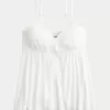 Top pentru babydoll Crinkle Shine Flyaway Top pentru babydoll Crinkle Shine Flyaway