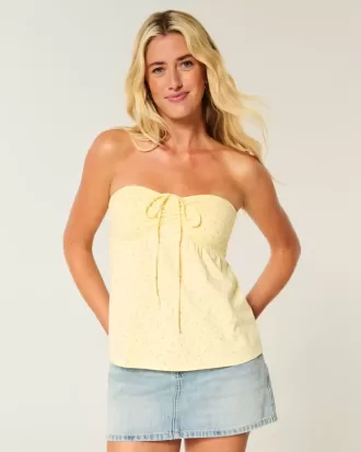 Top pentru babydoll fără bretele
