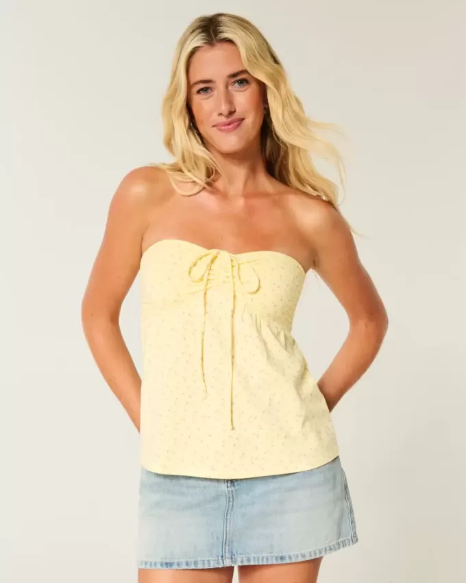 Top pentru babydoll fără bretele Top pentru babydoll fără bretele