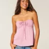 Top pentru babydoll fără bretele Top pentru babydoll fără bretele