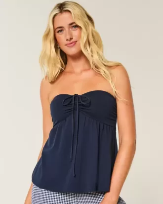 Top pentru babydoll fără bretele