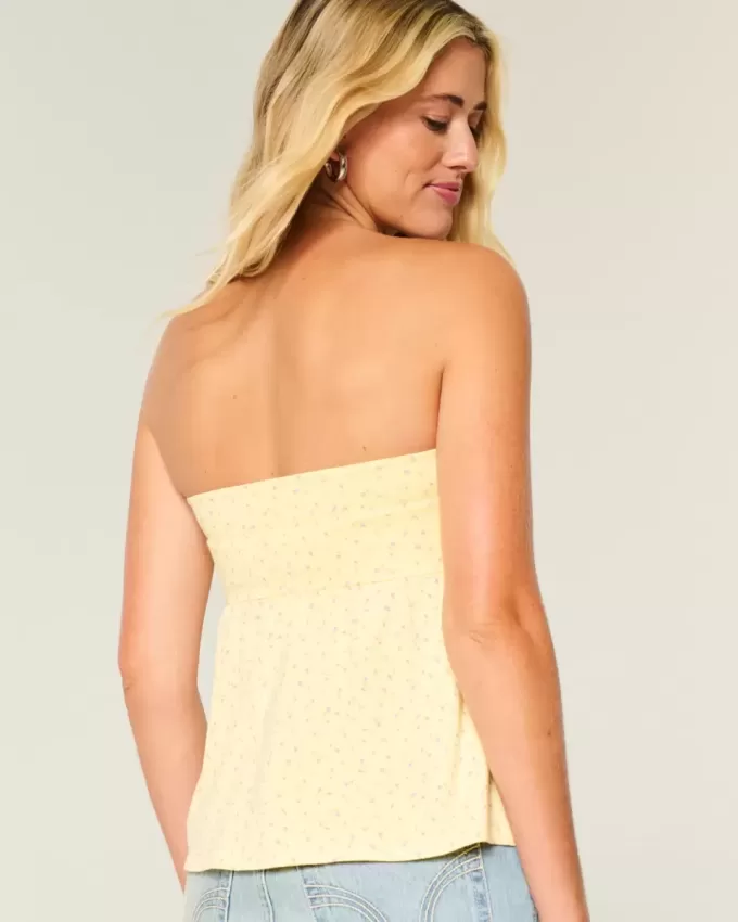 Top pentru babydoll fără bretele Top pentru babydoll fără bretele