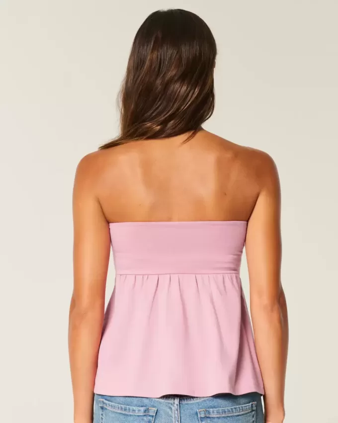 Top pentru babydoll fără bretele Top pentru babydoll fără bretele