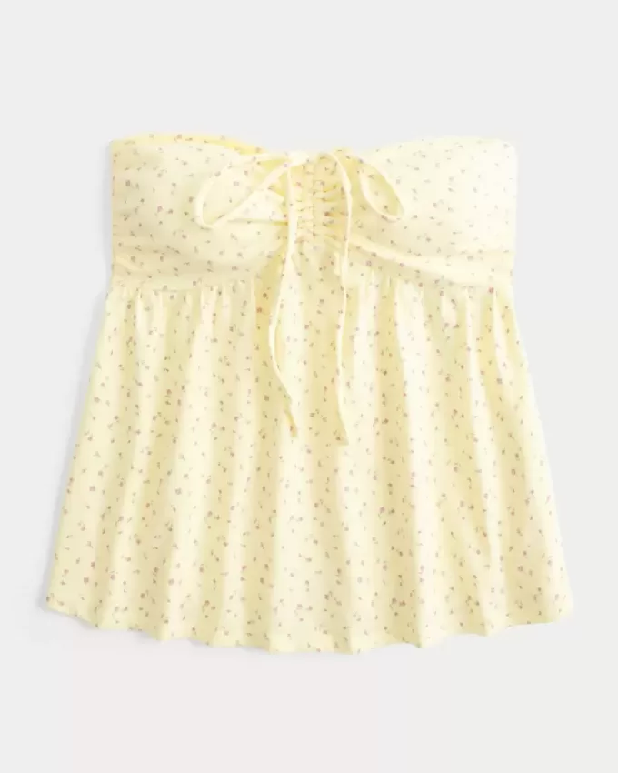 Top pentru babydoll fără bretele Top pentru babydoll fără bretele