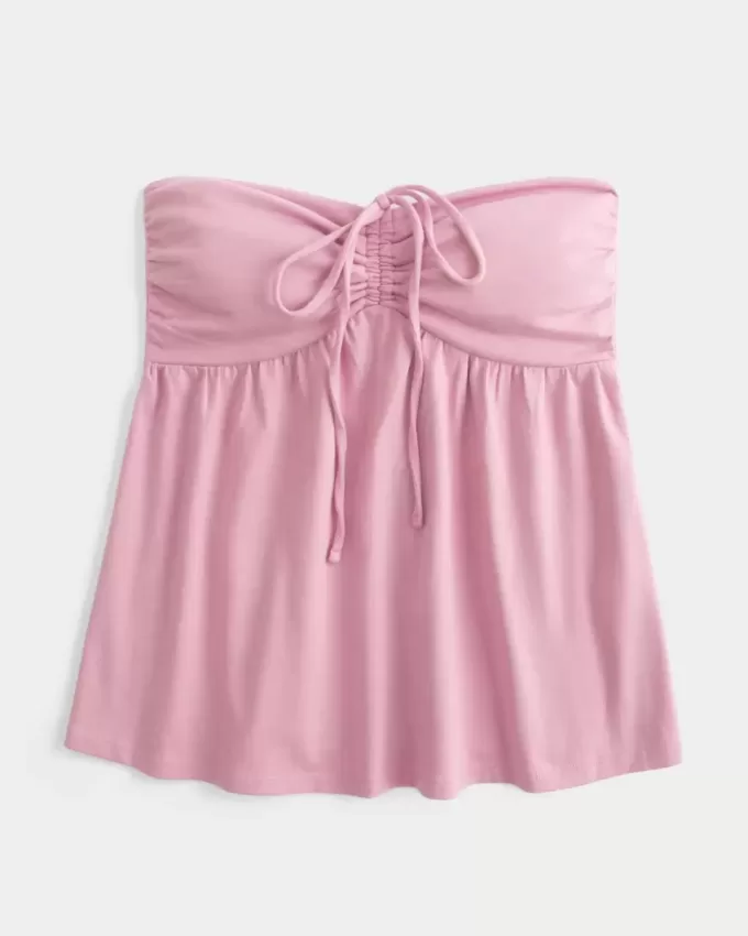 Top pentru babydoll fără bretele Top pentru babydoll fără bretele