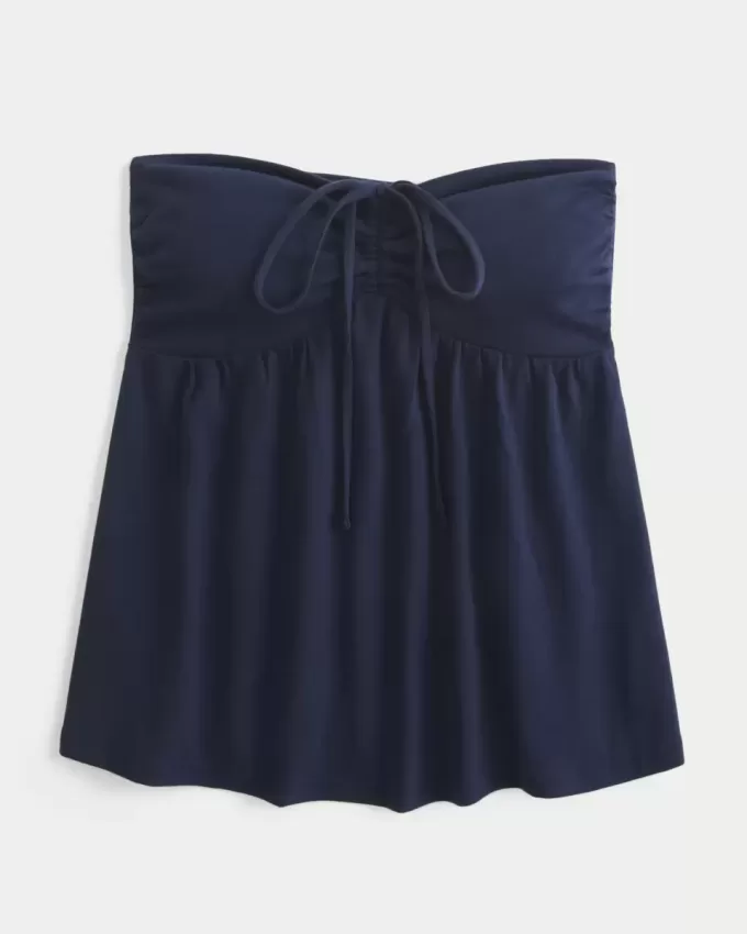 Top pentru babydoll fără bretele Top pentru babydoll fără bretele