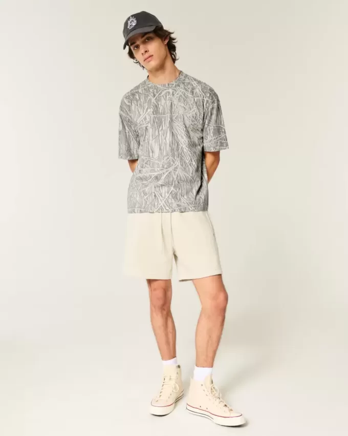 Tricou Boxy Crop Heavyweight Camo Crew Tricou Boxy Crop Heavyweight Camo Crew