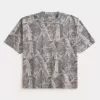 Tricou Boxy Crop Heavyweight Camo Crew Tricou Boxy Crop Heavyweight Camo Crew