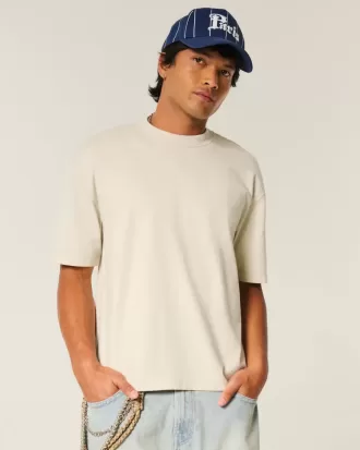 Tricou Boxy Crop Heavyweight Crew