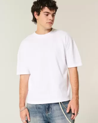 Tricou Boxy Crop Heavyweight Crew