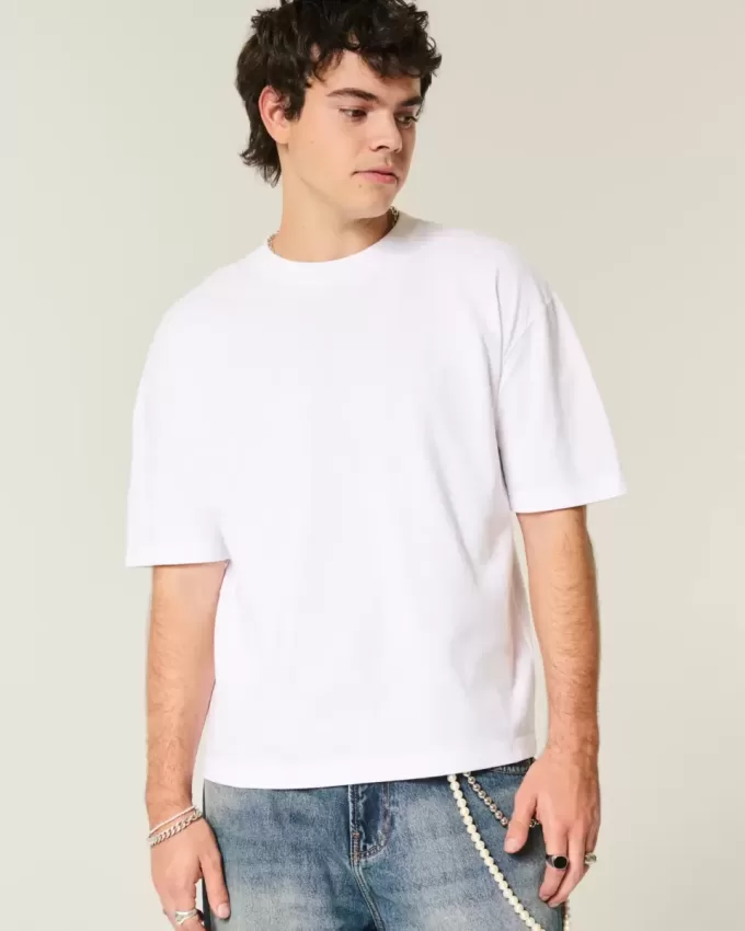Tricou Boxy Crop Heavyweight Crew Tricou Boxy Crop Heavyweight Crew