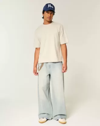 Tricou Boxy Crop Heavyweight Crew
