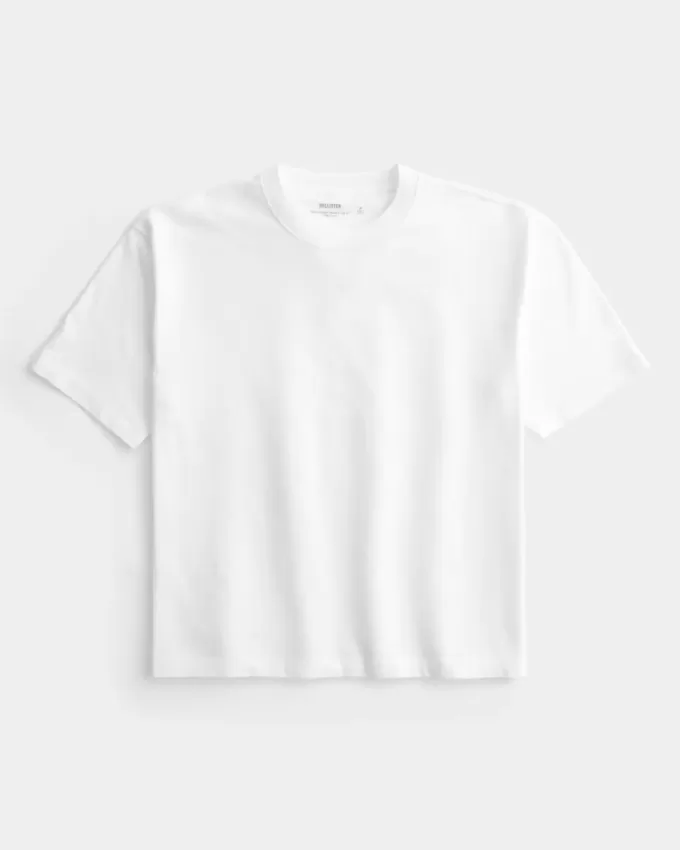 Tricou Boxy Crop Heavyweight Crew Tricou Boxy Crop Heavyweight Crew