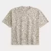 Tricou Boxy Crop Heavyweight cu imprimeu leopard Tricou Boxy Crop Heavyweight cu imprimeu leopard