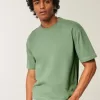 Tricou Boxy Crop Heavyweight Washed Crew Tricou Boxy Crop Heavyweight Washed Crew