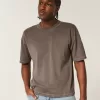 Tricou Boxy Crop Heavyweight Washed Crew Tricou Boxy Crop Heavyweight Washed Crew