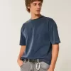 Tricou Boxy Crop Heavyweight Washed Crew