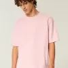 Tricou Boxy Crop Heavyweight Washed Crew Tricou Boxy Crop Heavyweight Washed Crew