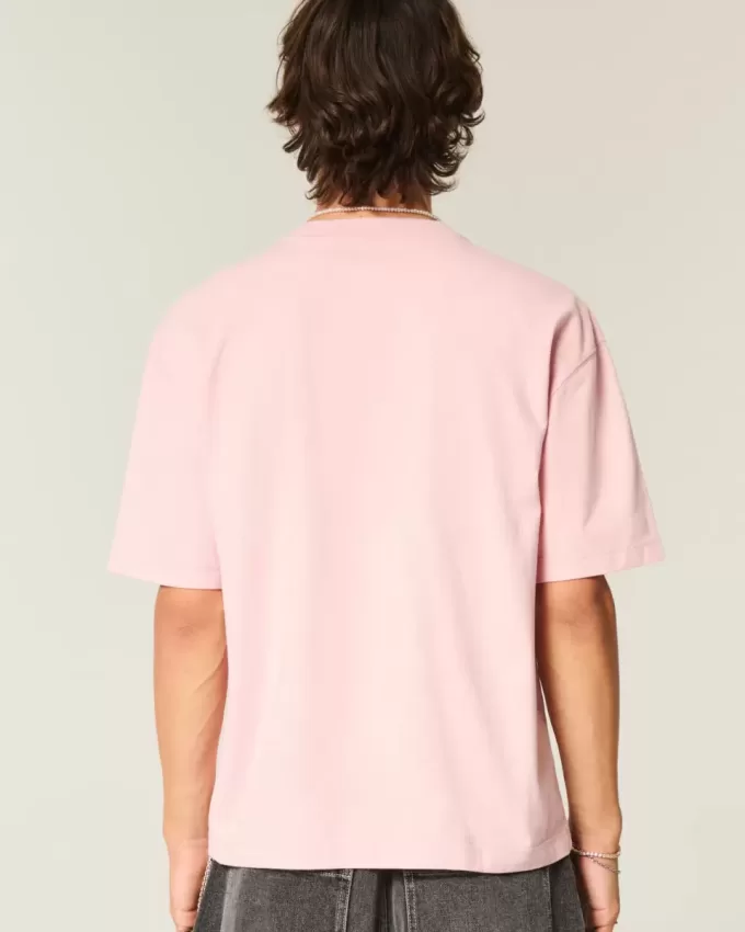 Tricou Boxy Crop Heavyweight Washed Crew Tricou Boxy Crop Heavyweight Washed Crew