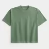 Tricou Boxy Crop Heavyweight Washed Crew Tricou Boxy Crop Heavyweight Washed Crew