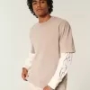 Tricou boxy, din bumbac spalat, cu greutate mare
