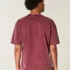 Tricou boxy, din bumbac spalat, cu greutate mare Tricou boxy, din bumbac spalat, cu greutate mare